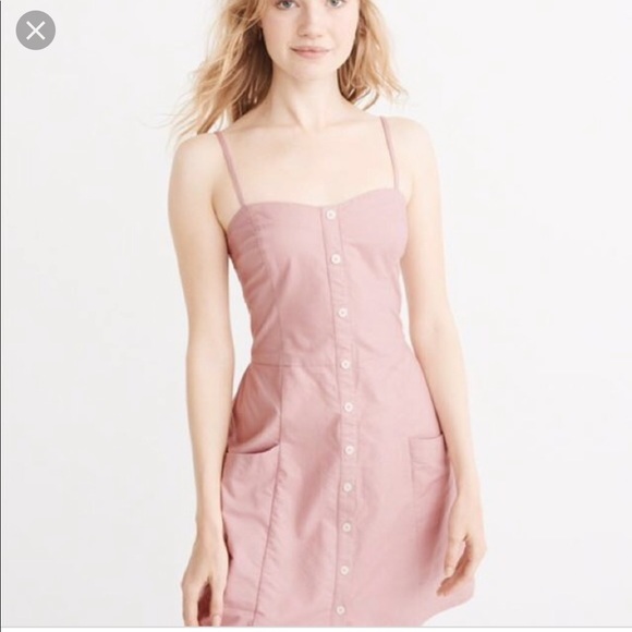 Abercrombie & Fitch Dresses & Skirts - Abercrombie pink button up dress size XSP